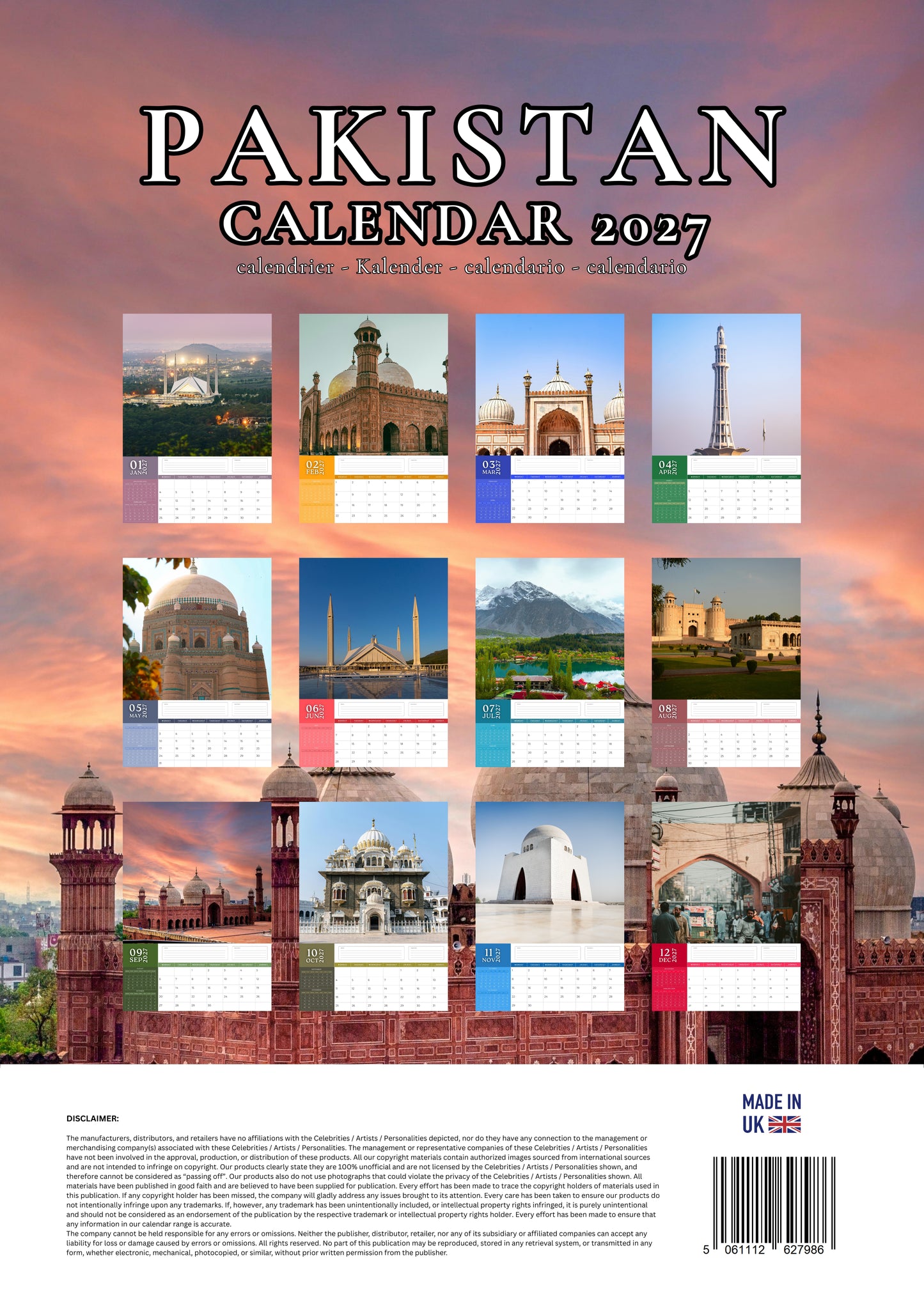 Pakistan Calendar 2027 – M-PRA Range
