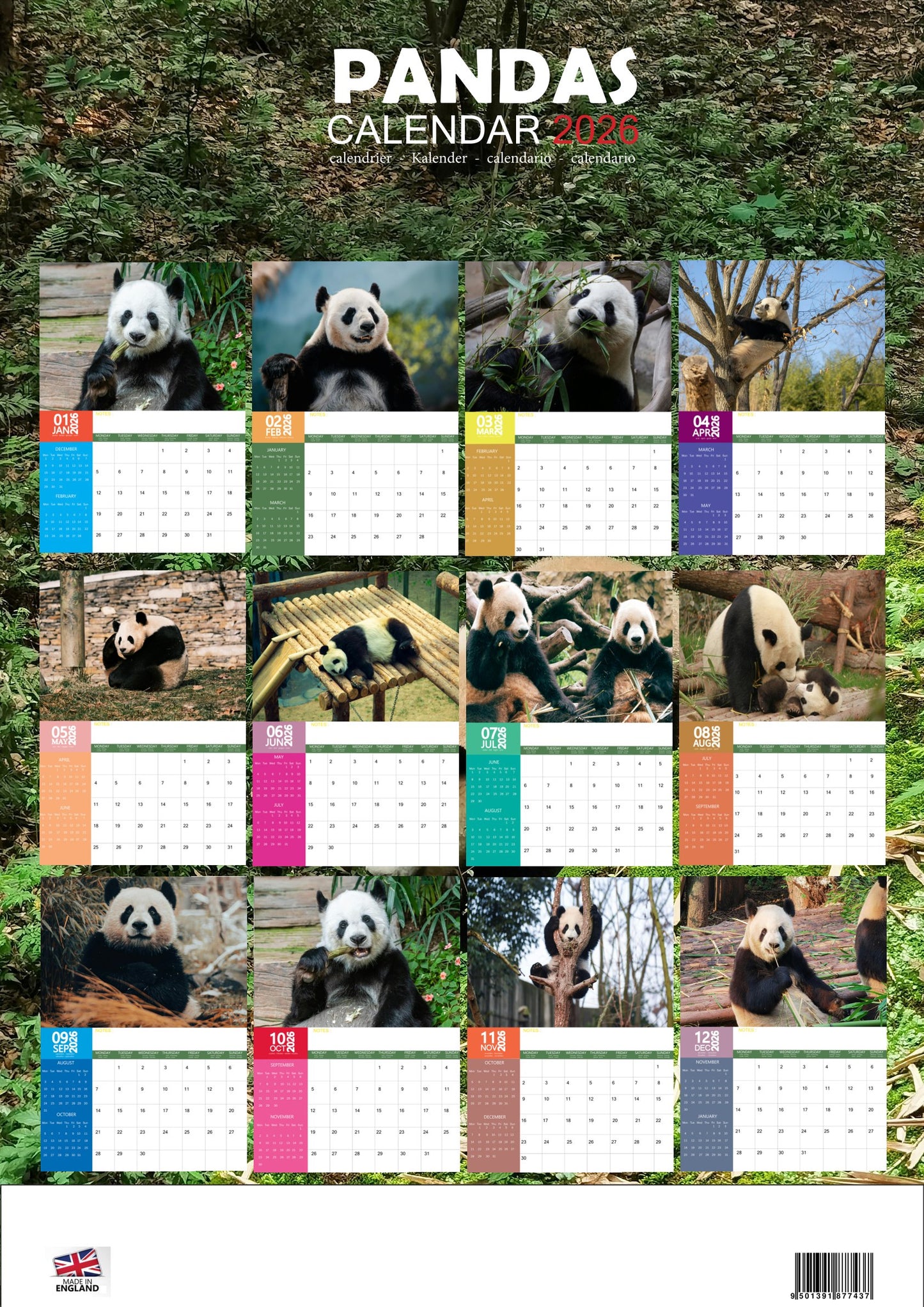 Panda Calendar 2026 – M-PRA Range