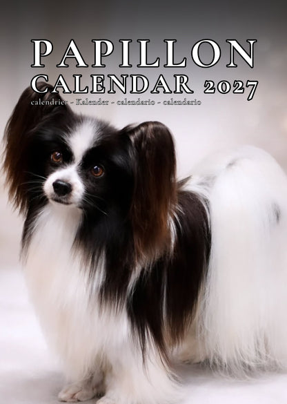 Papillon Dog Calendar 2027 – M-PRA Range