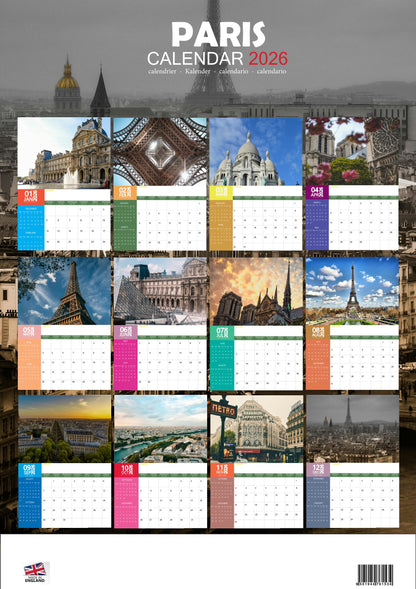 Paris Calendar 2026 – M-PRA Range