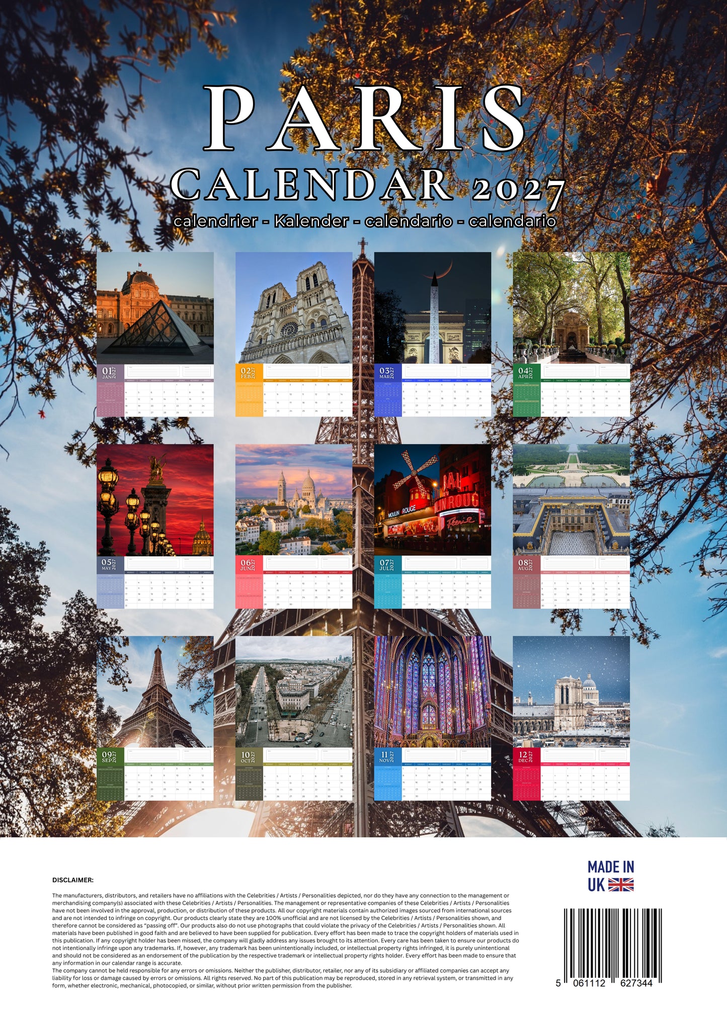 Paris Calendar 2027 – M-PRA Range
