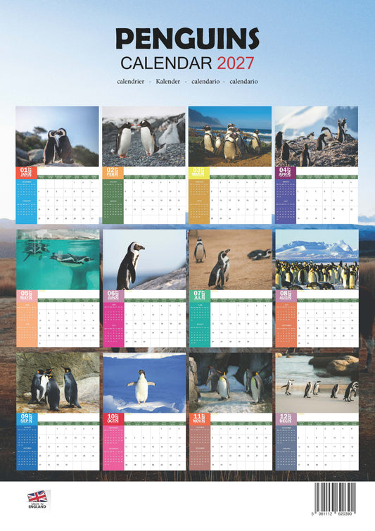 Penguins Calendar 2027 – M-PRA Range
