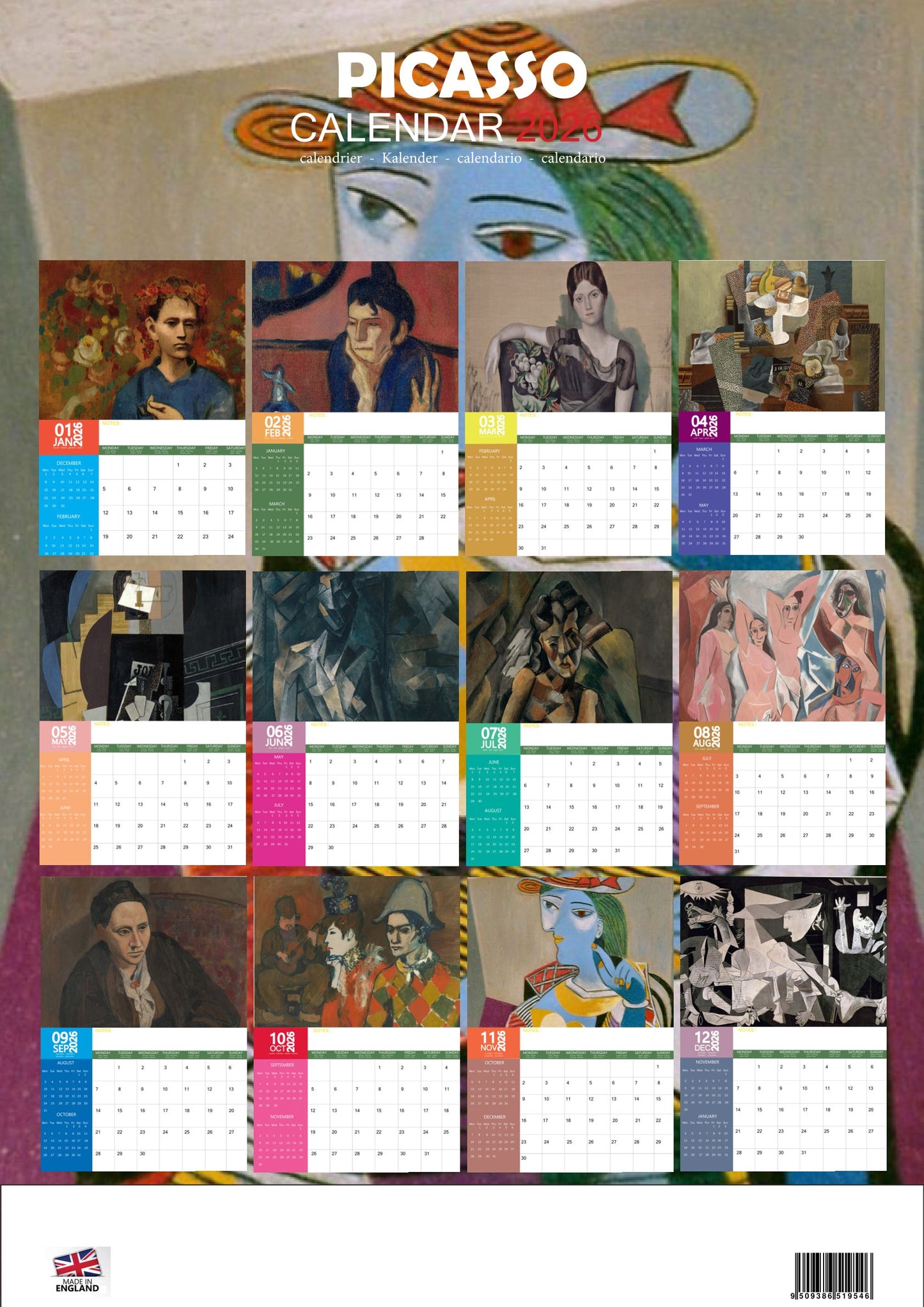Picasso Art Calendar 2026 – M-PRA Range