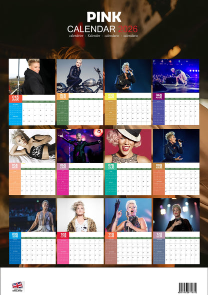 Pink Music Calendar 2026 – M-PRA Range
