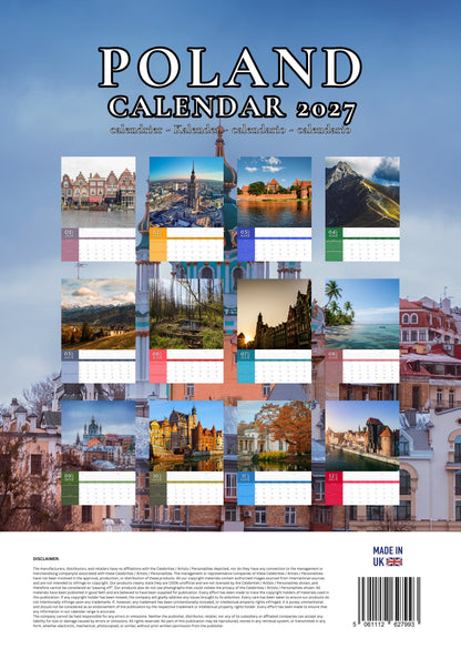 Poland Calendar 2027 – M-PRA Range