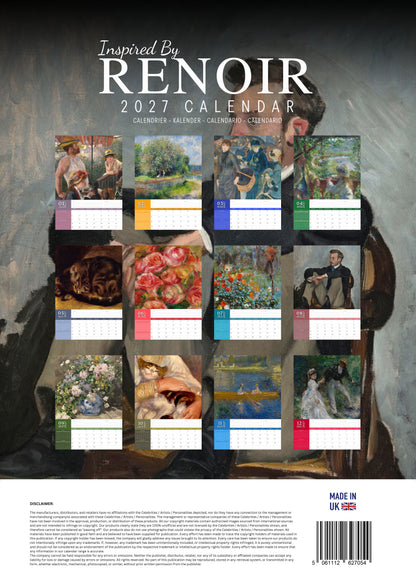 Renoir Art Calendar 2027 – M-PRA Range