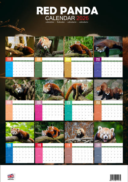 Red Panda Calendar 2026 – M-PRA Range