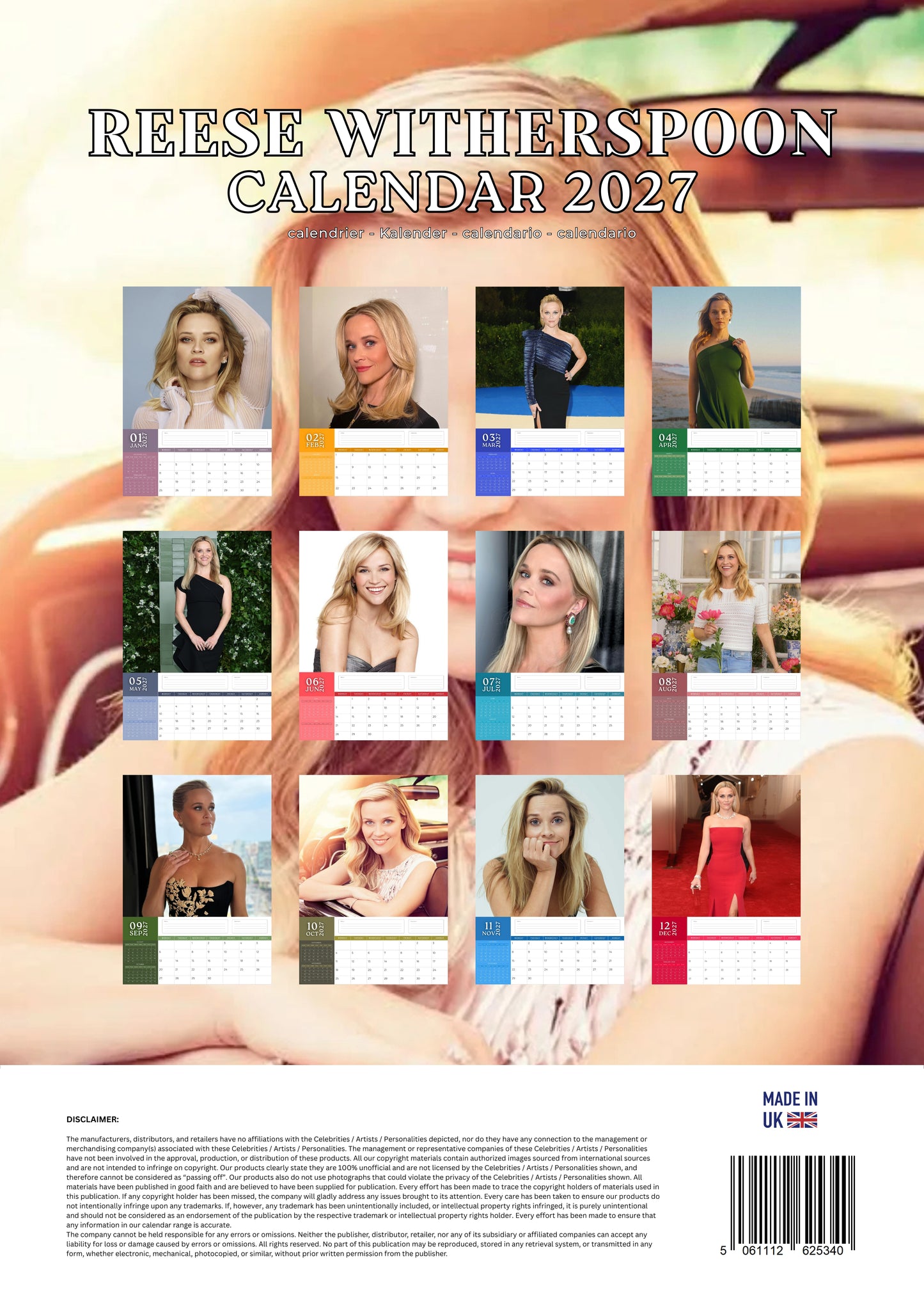 Reese Witherspoon Calendar 2027 – M-PRA Range