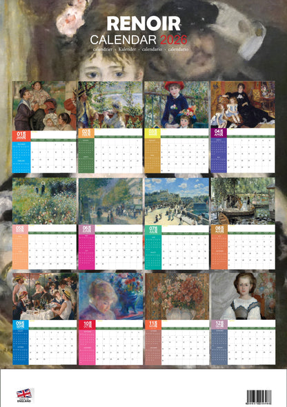 Renoir Art Calendar 2026 – M-PRA Range