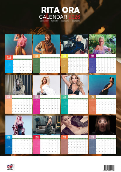 Rita Ora Music Calendar 2026 – M-PRA Range