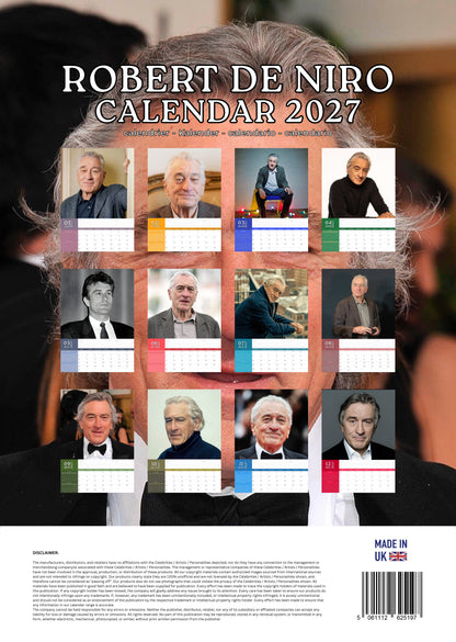 Robert De Niro Calendar 2027 – M-PRA Range