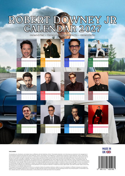 Robert Downey Jr. Calendar 2027 – M-PRA Range