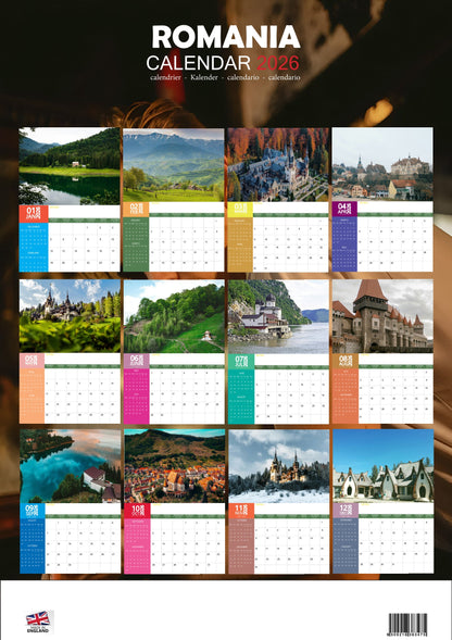 Romania Calendar 2026 – M-PRA Range
