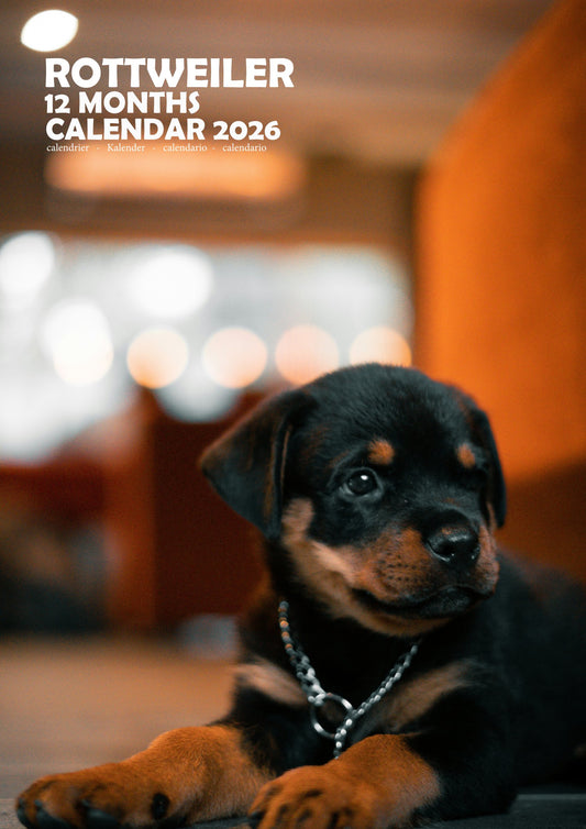 Rottweiler Dog Calendar 2026 – M-PRA Range