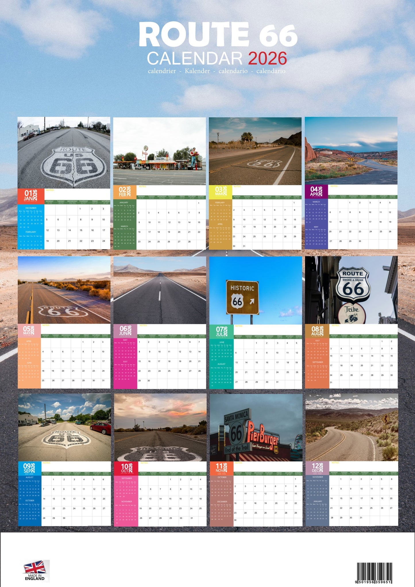 Route 66 Calendar 2026 – M-PRA Range