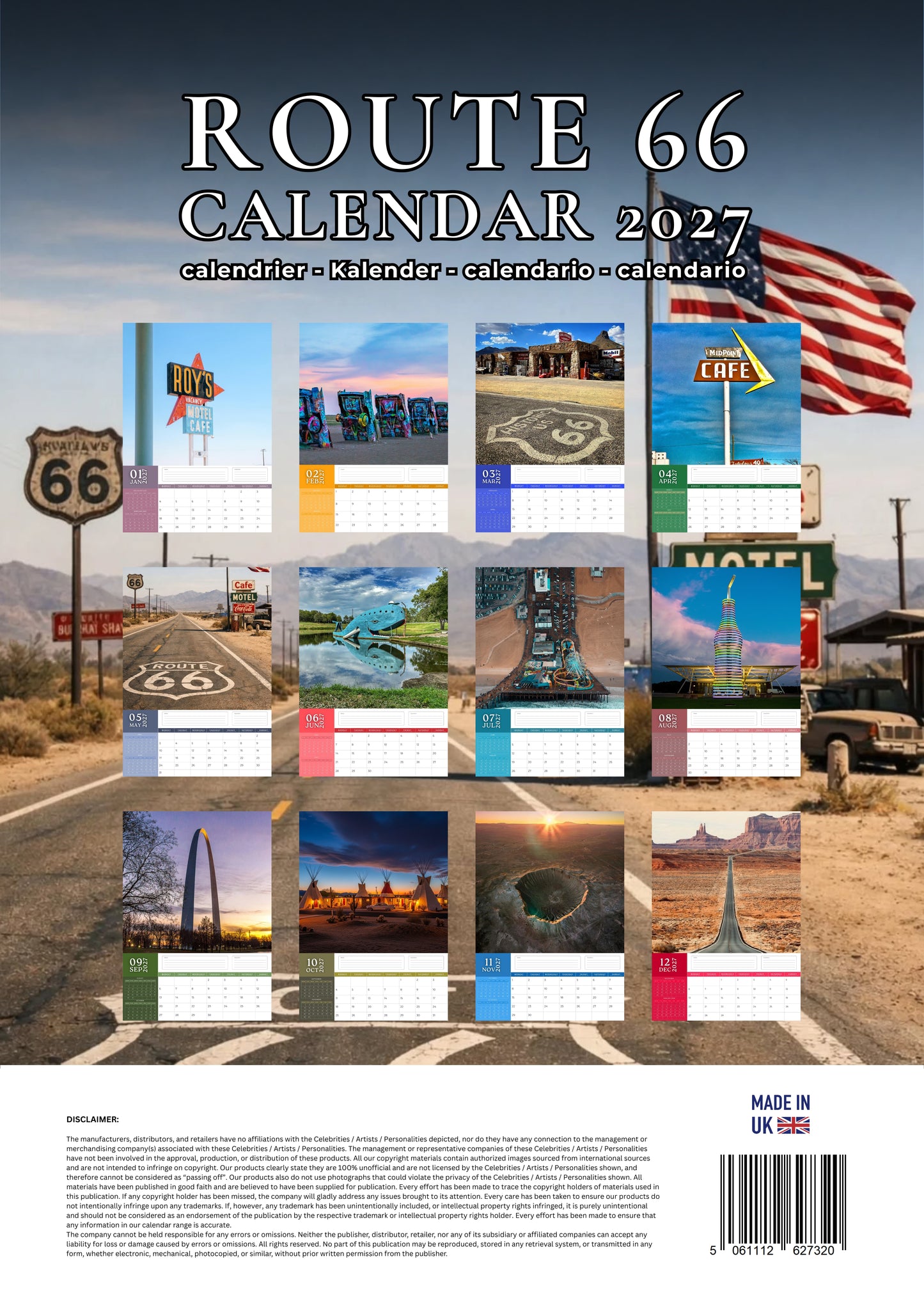 Route 66 Calendar 2027 – M-PRA Range