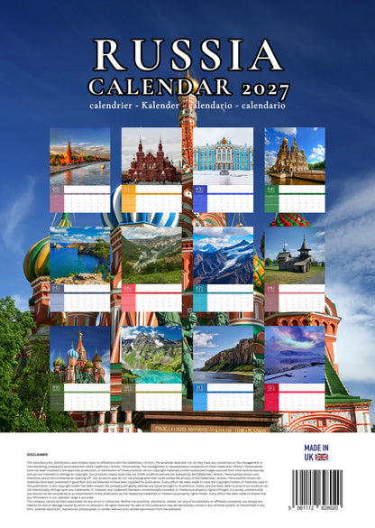 Russia Calendar 2027 – M-PRA Range
