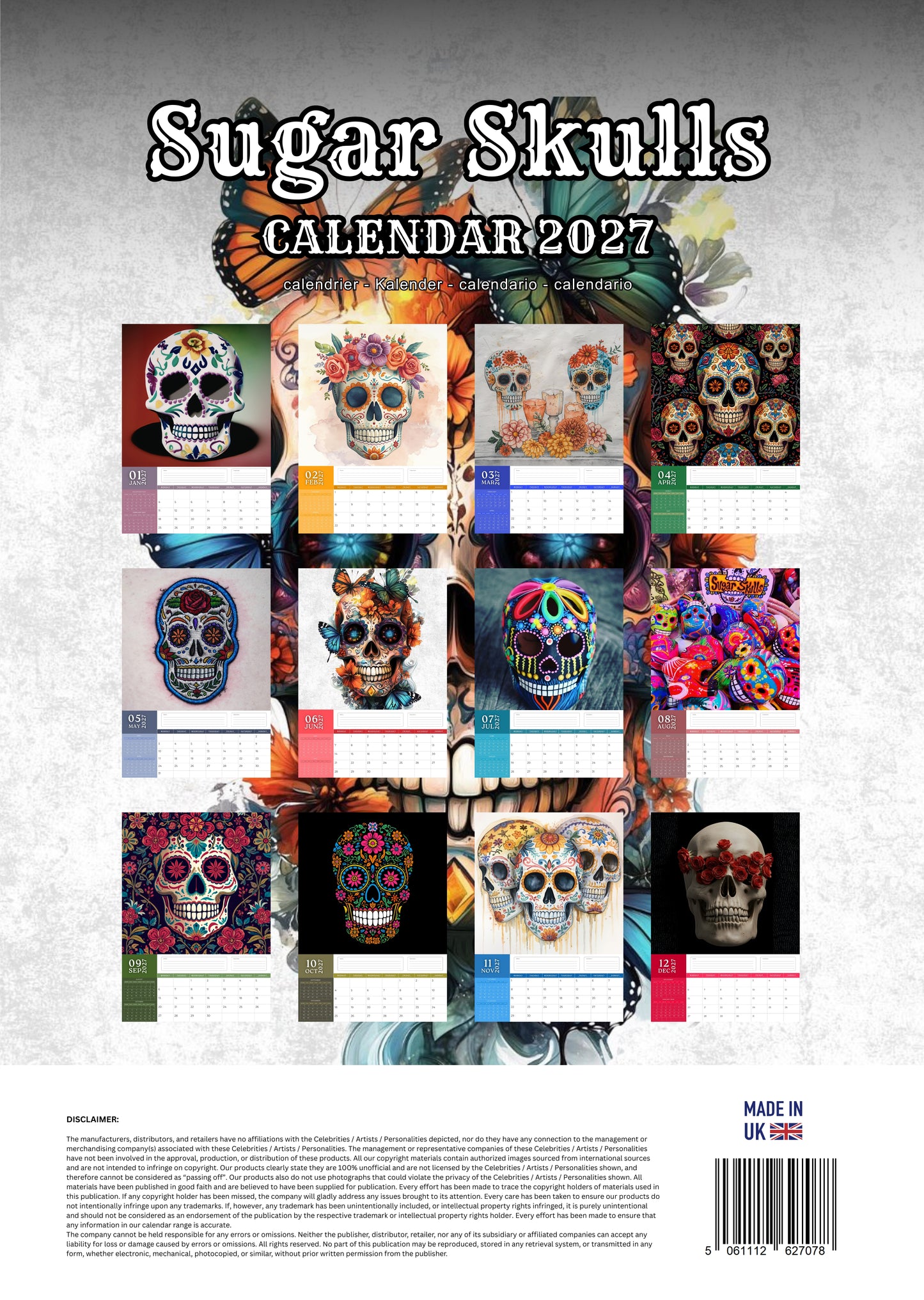 Sugar Skulls Art Calendar 2027 – M-PRA Range