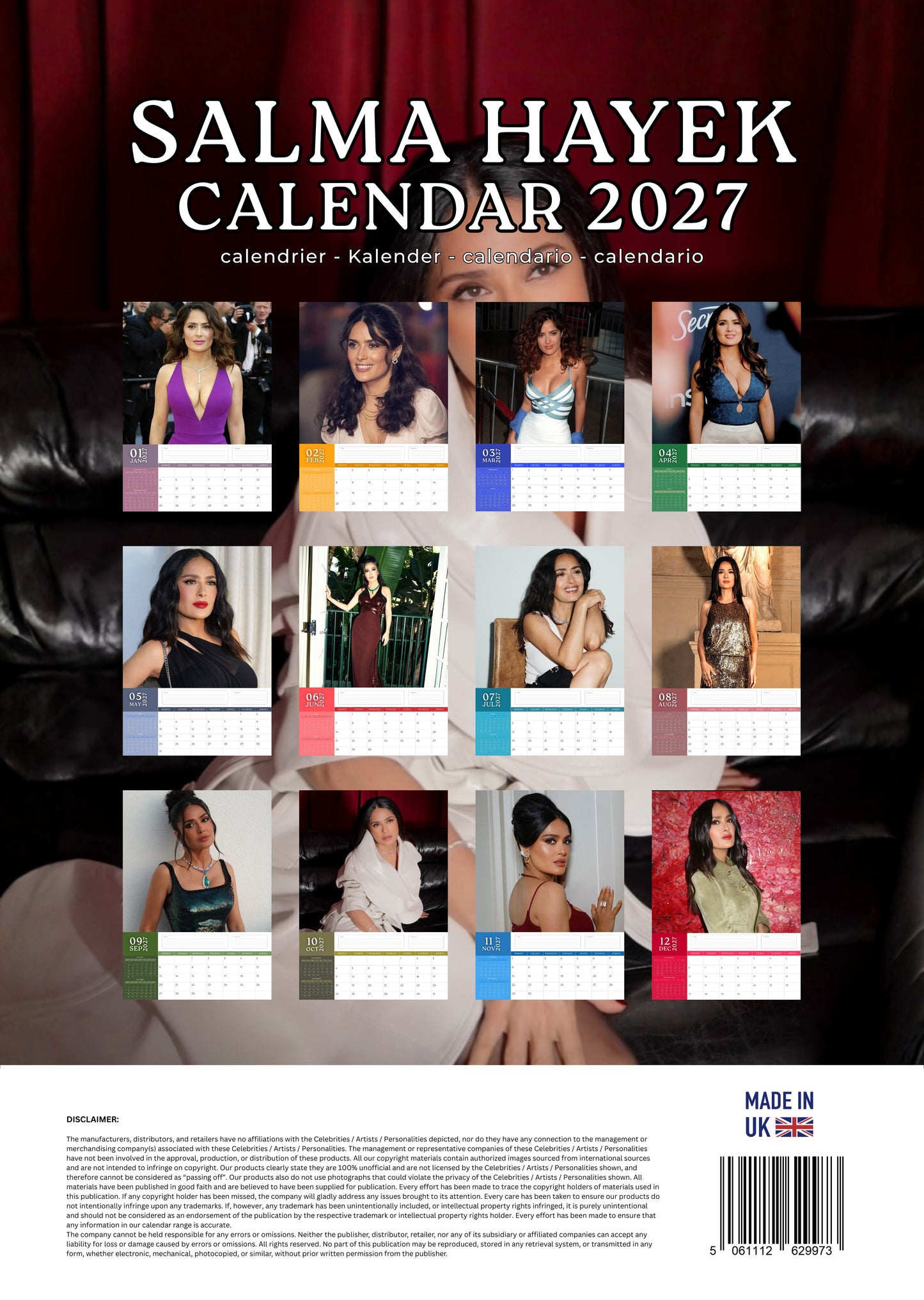 Salma Hayek Calendar 2027 – M-PRA Range
