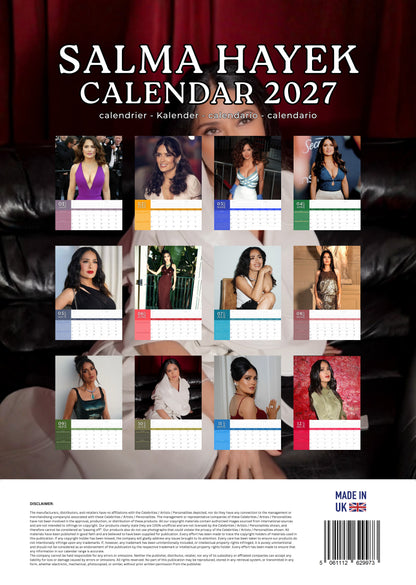 Salma Hayek Calendar 2027 – M-PRA Range