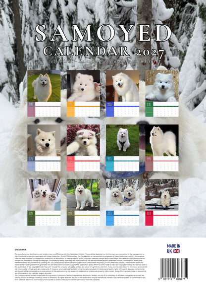 Samoyed Dog Calendar 2027 – M-PRA Range