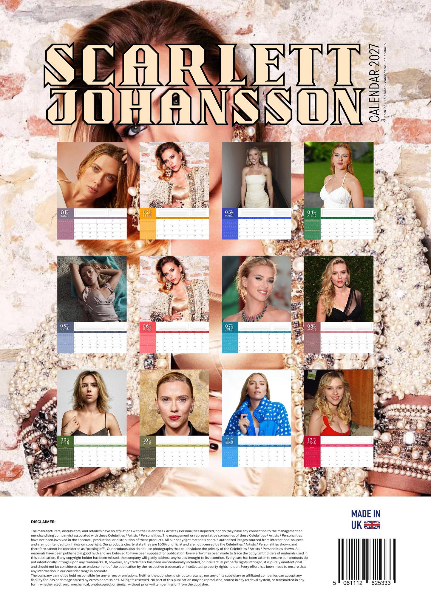 Scarlett Johansson Calendar 2027 – M-PRA Range