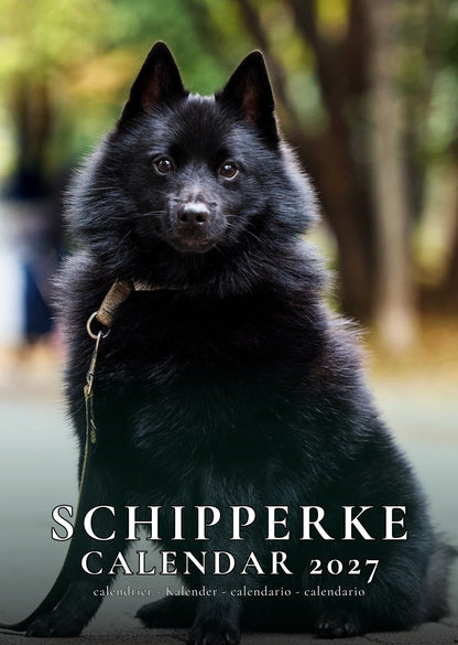 Schipperke Dog Calendar 2027 – M-PRA Range