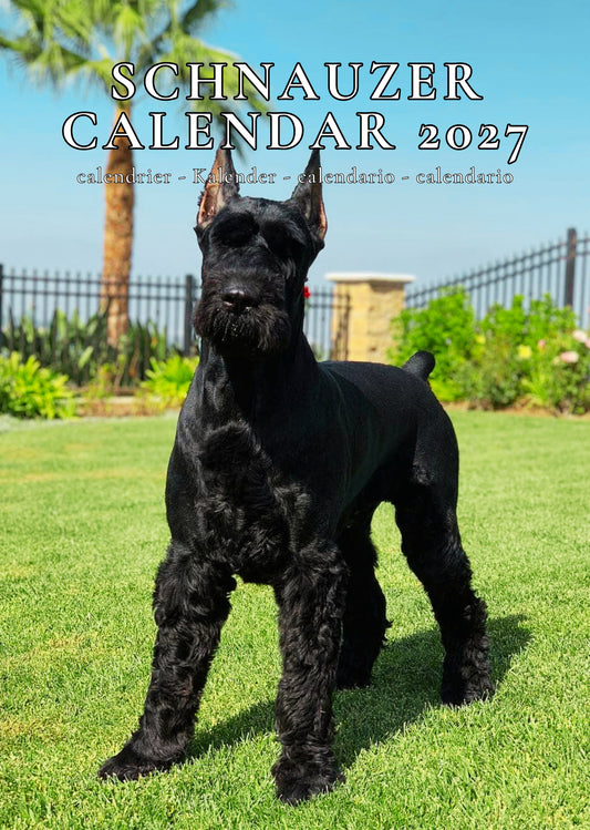 Schnauzer Dog Calendar 2027 – M-PRA Range