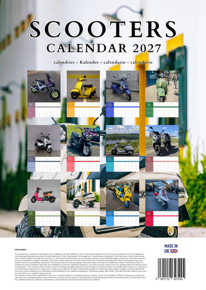 Scooters Transport Calendar 2027 – M-PRA Range
