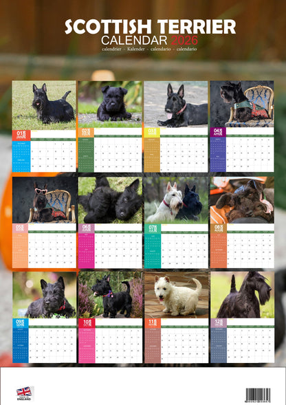 Scottish Terrier Dog Calendar 2026 – M-PRA Range