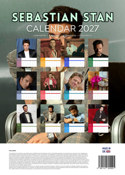 Sebastian Stan Calendar 2027 – M-PRA Range