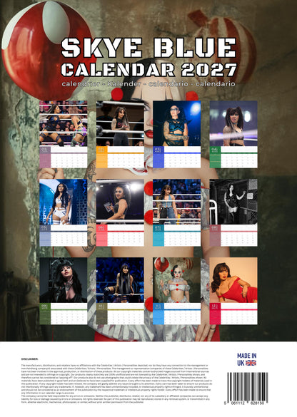 Skye Blue Calendar 2027 – M-PRA Range