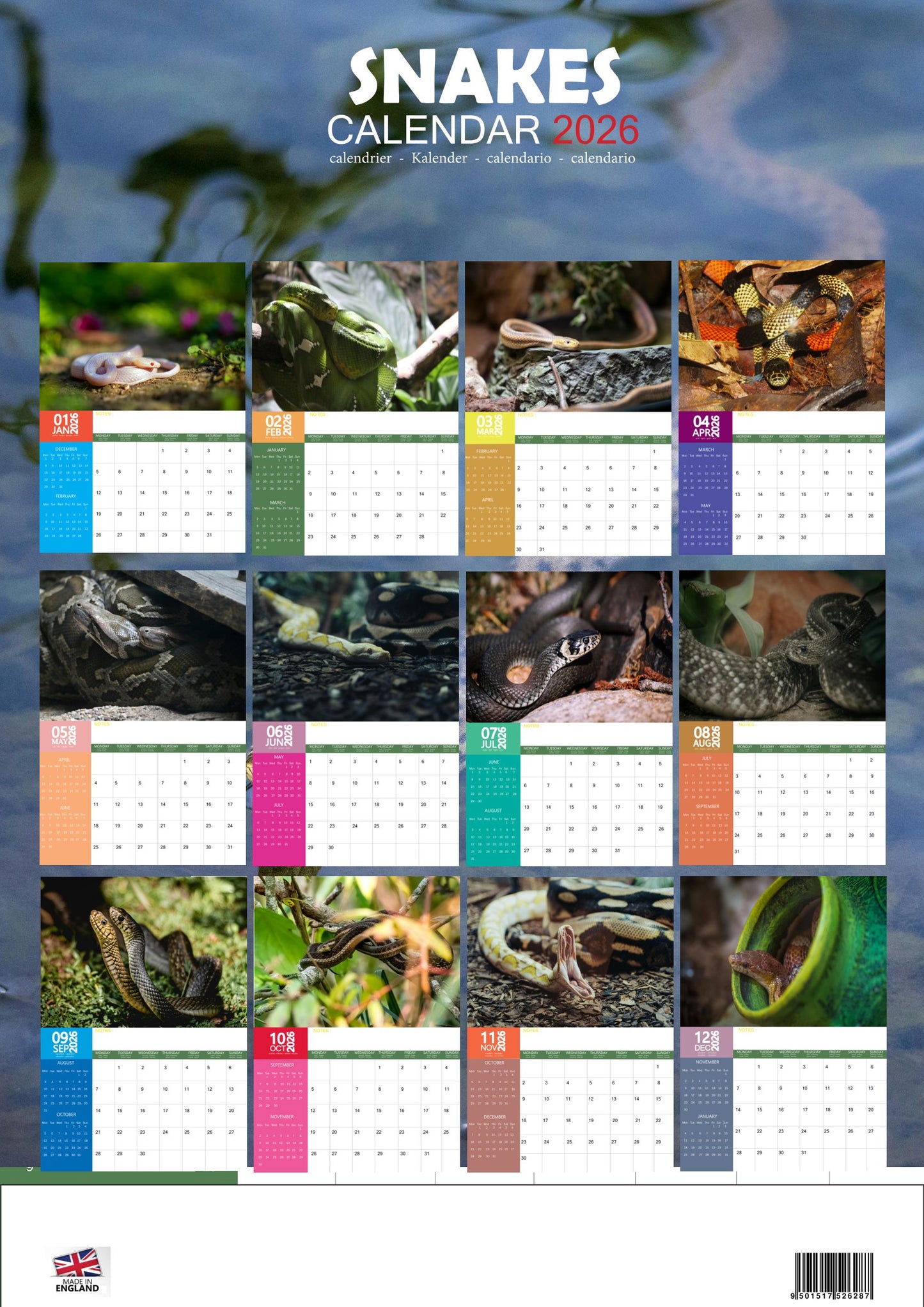 Snakes Calendar 2026 – M-PRA Range