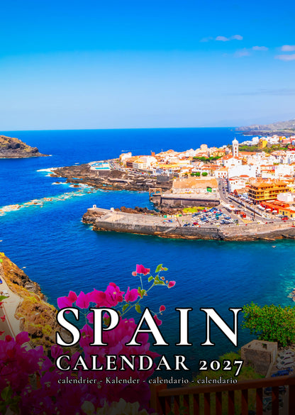 Spain Calendar 2027 – M-PRA Range