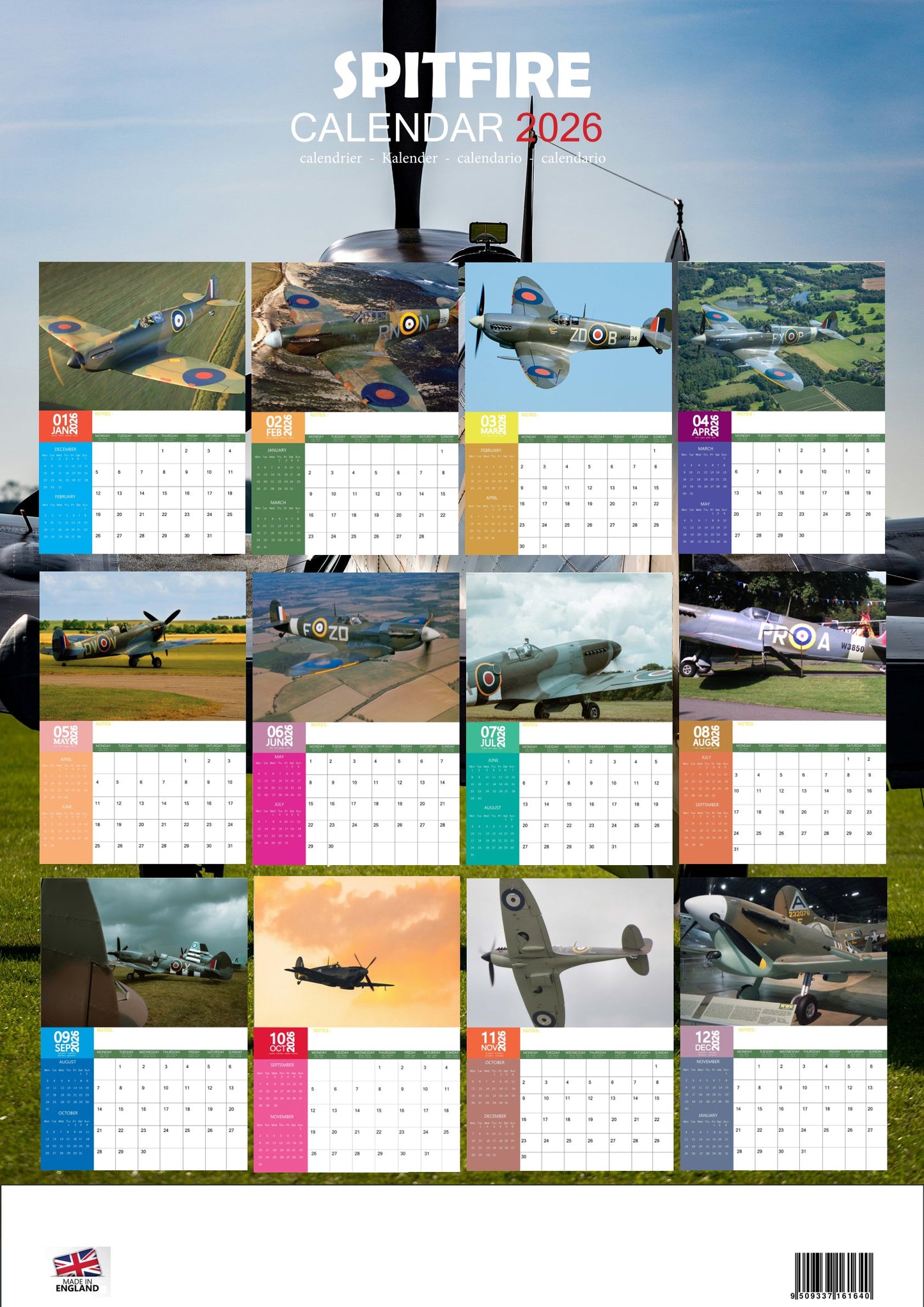 Spitfire Transport Calendar 2026 – M-PRA Range
