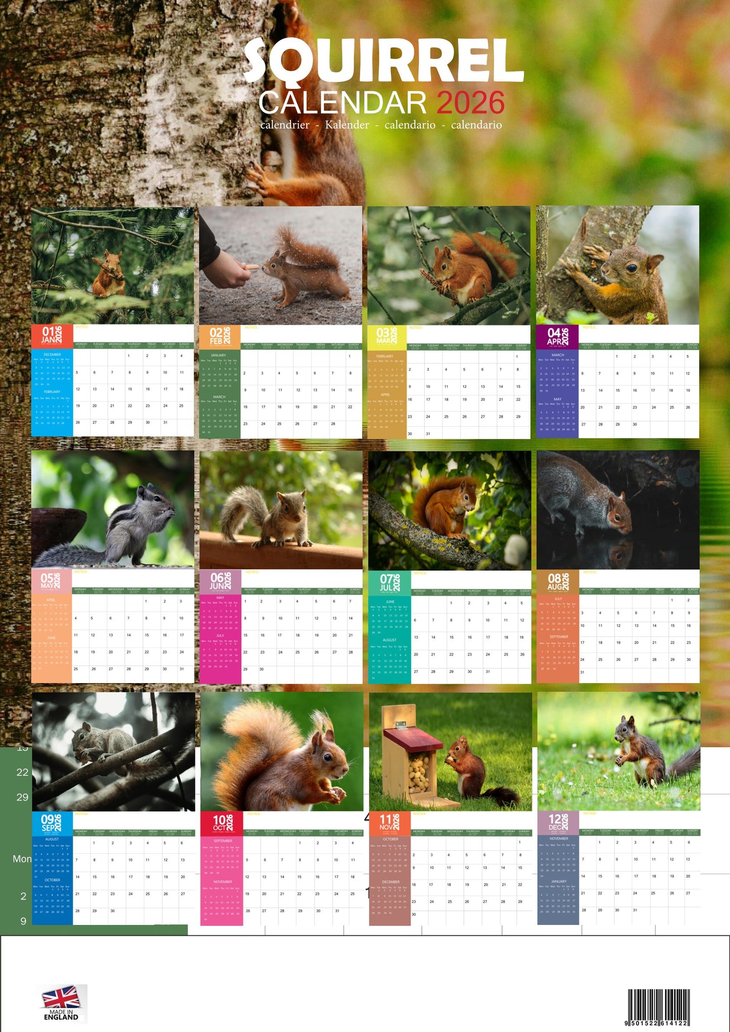Squirrel Calendar 2026 – M-PRA Range