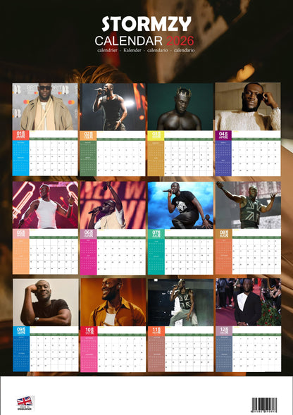 Stormzy Music Calendar 2026 – M-PRA Range