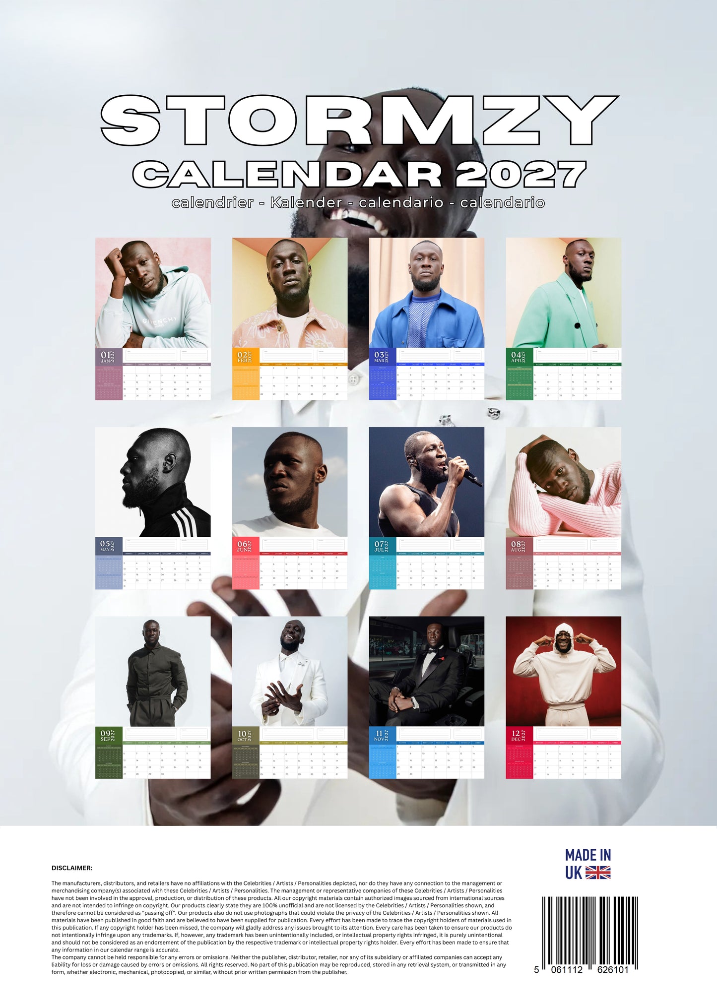 Stormzy Music Calendar 2027 – M-PRA Range