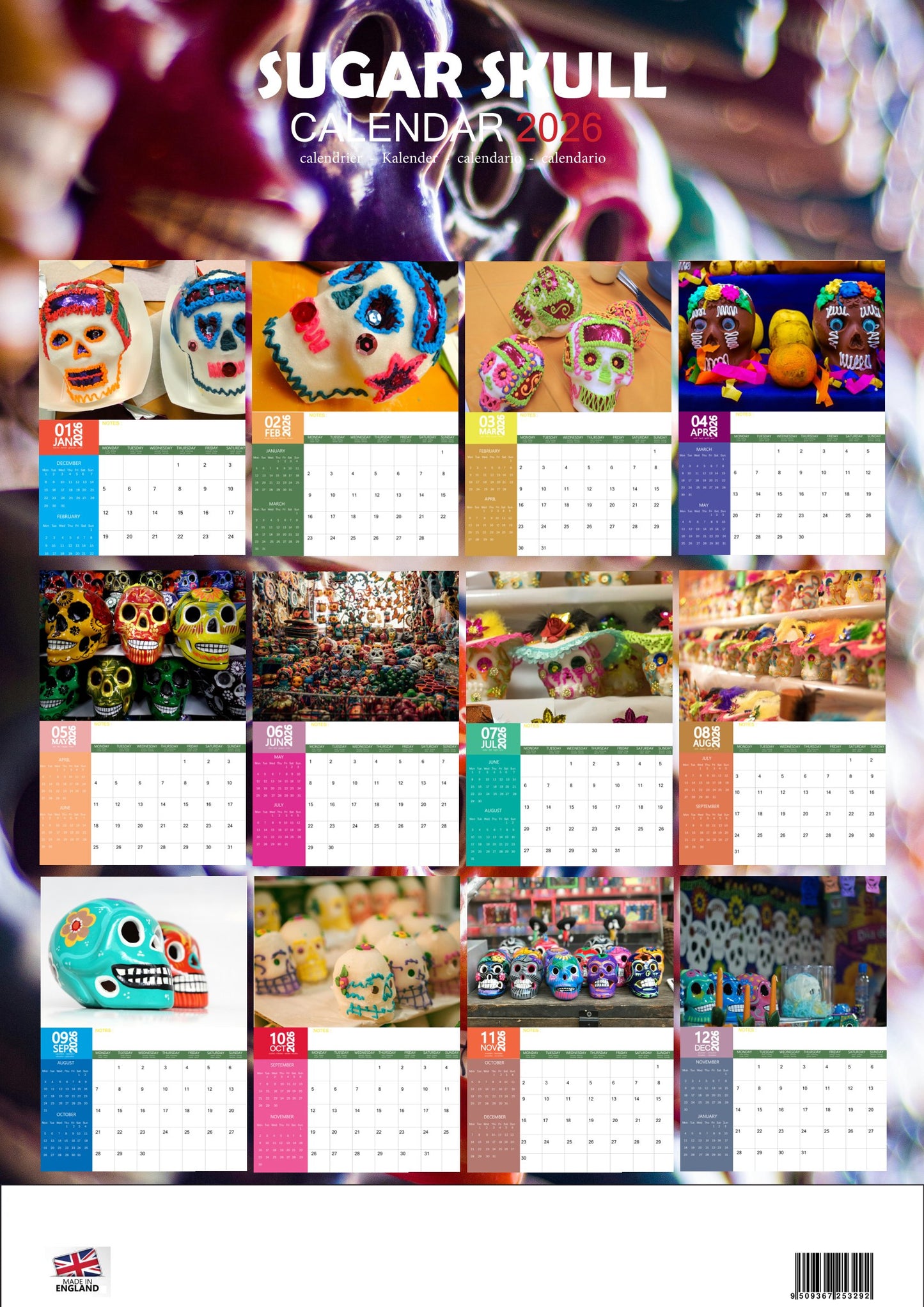 Sugar Skull Art Calendar 2026 – M-PRA Range