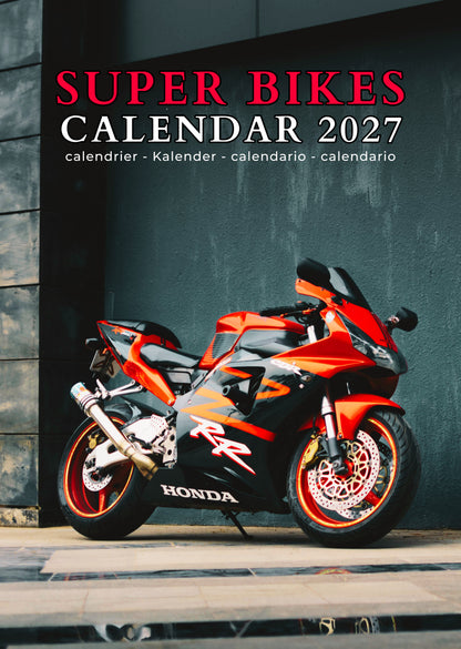 Super Bikes Transport Calendar 2027 – M-PRA Range