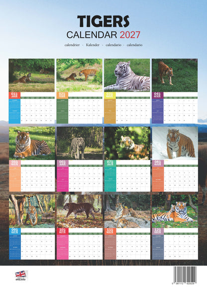 Tigers Calendar 2027 – M-PRA Range