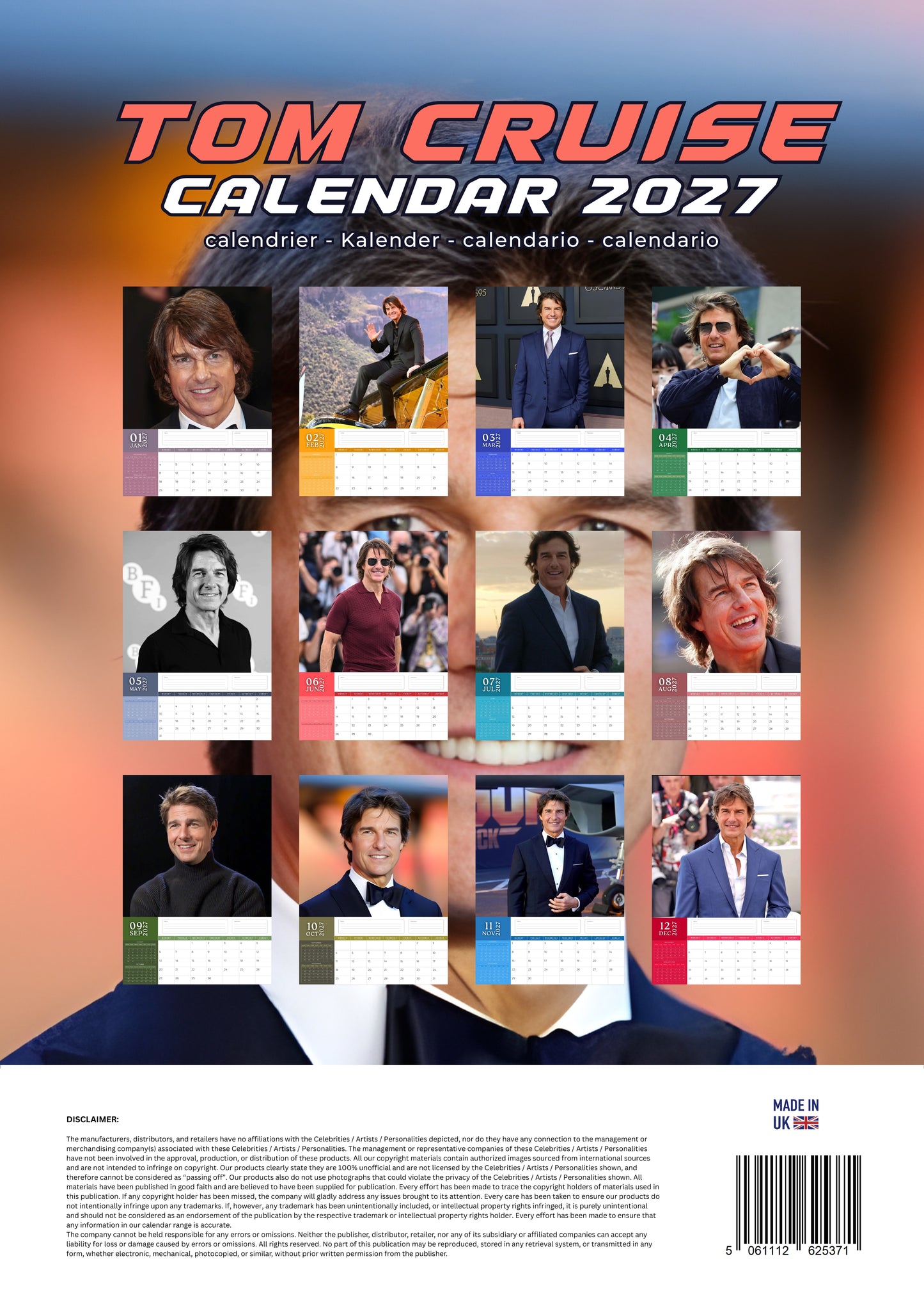 Tom Cruise Calendar 2027 – M-PRA Range