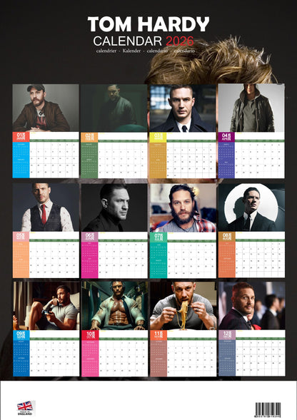 Tom Hardy Celebrity Calendar 2026 – M-PRA Range