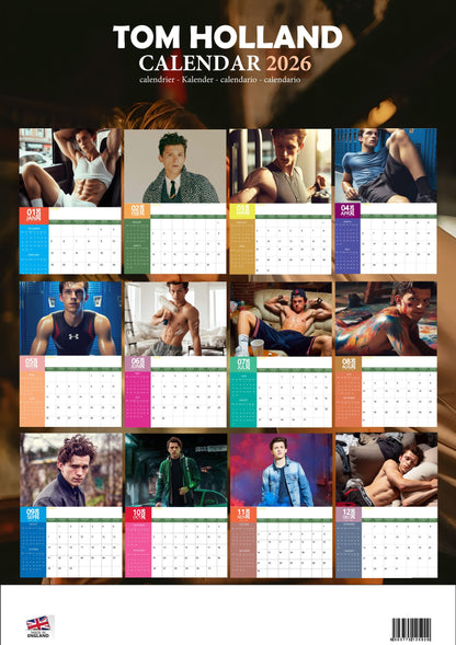 Tom Holland Celebrity Calendar 2026 – M-PRA Range