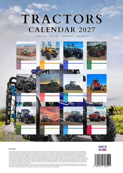Tractors Transport Calendar 2027 – M-PRA Range