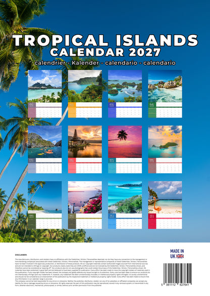 Tropical Islands Natural Calendar 2027 – M-PRA Range