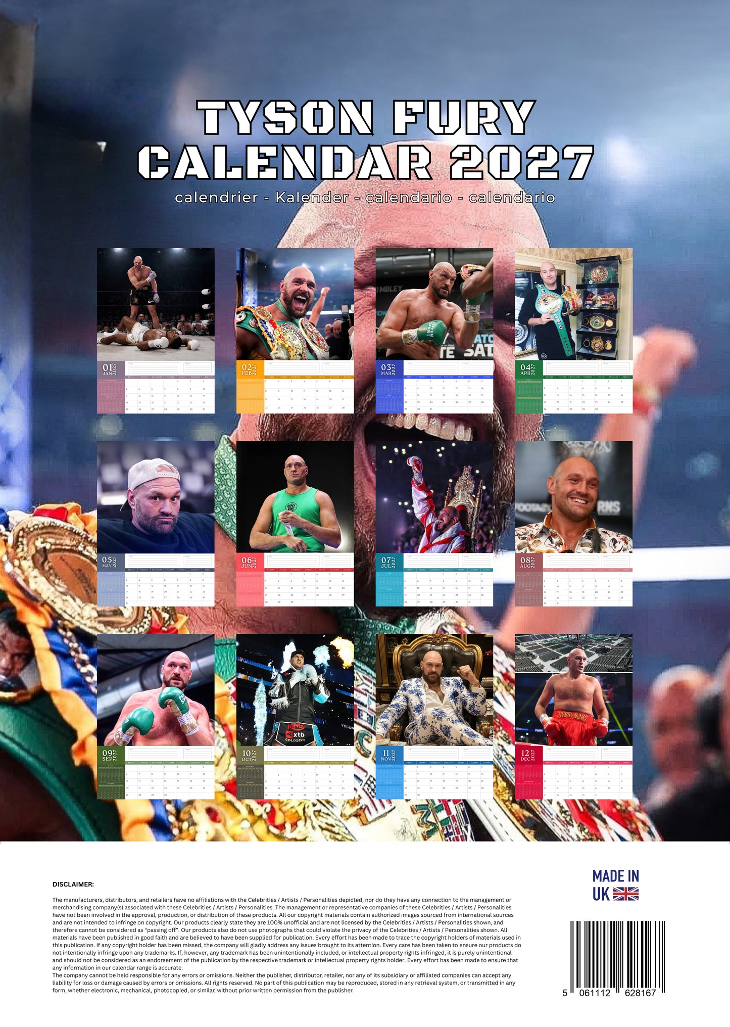 Tyson Fury Calendar 2027 – M-PRA Range