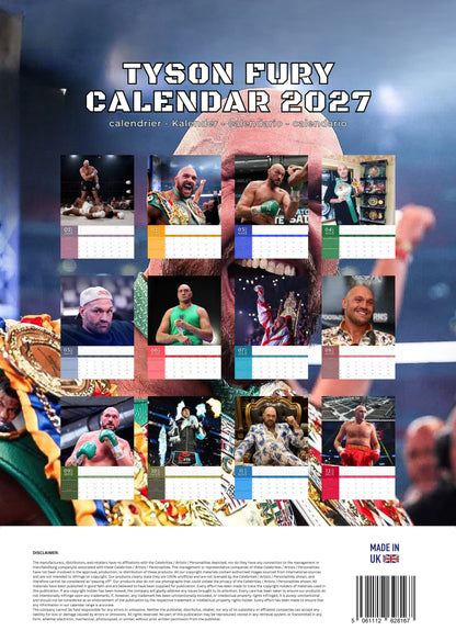 Tyson Fury Calendar 2027 – M-PRA Range