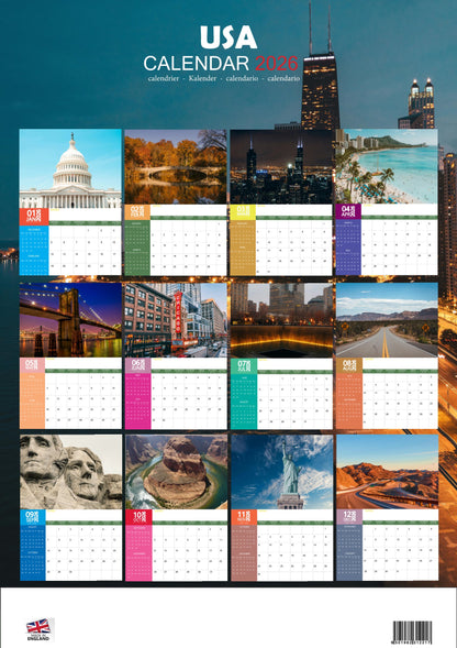 USA Calendar 2026 – M-PRA Range