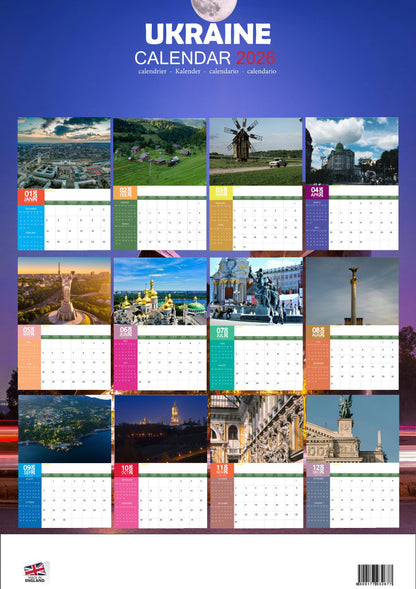 Ukraine Calendar 2026 – M-PRA Range